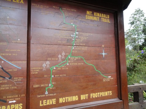 Trekking and hiking path