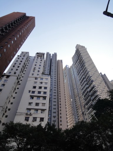 Tall apartments close to each other