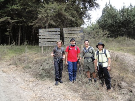 Staring our hike at Rongai Gate
