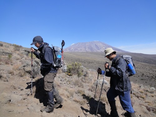 The trek to Mawenzi Camp