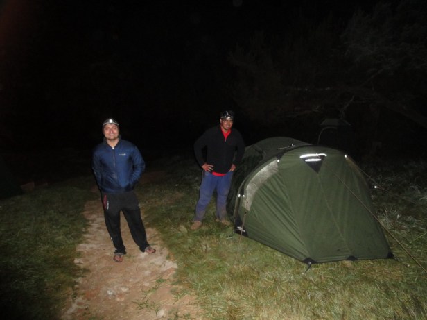Evening at Mandara Huts