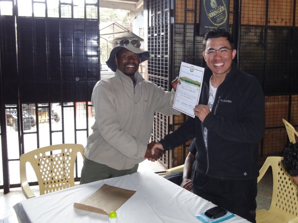 Receiving certificate from Sifuel