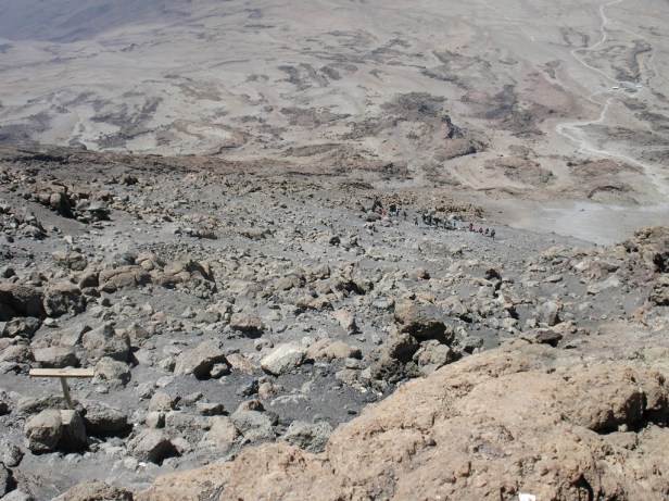 Making way to Gilman's Point