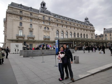 In front of Musee d'Orsay