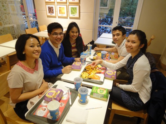 Dinner at Quick Fastfood