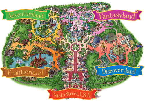 Disneyland Park map