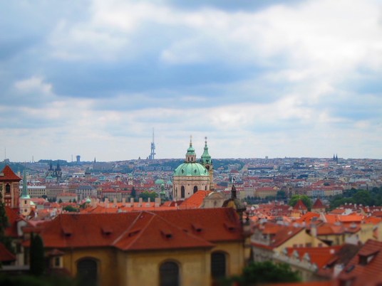 City view from Prague Castle