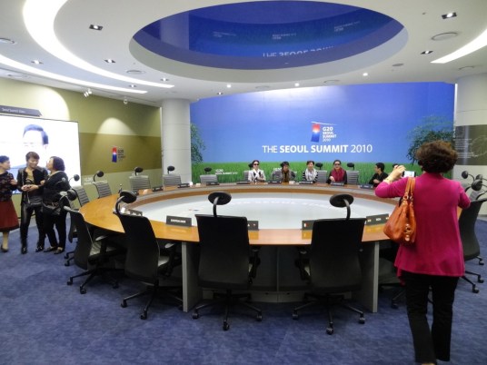 G20 table in Sarangchae