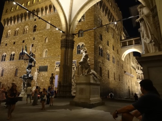 Loggia dei Lanzi evening