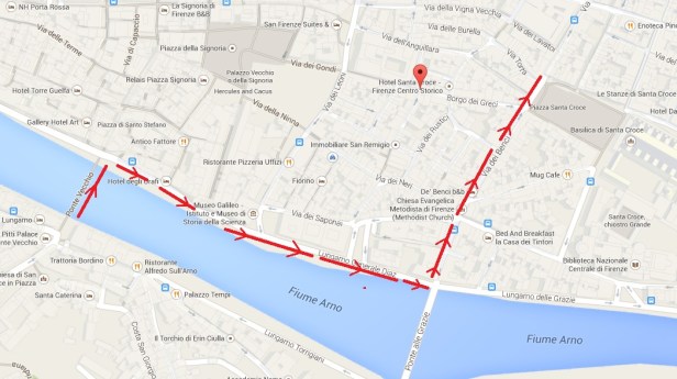 Ponte Vecchio to Santa Croce