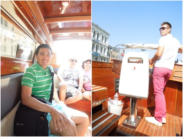 Water taxi to Murano Island