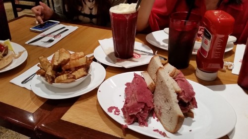 Food at Carnegie Deli