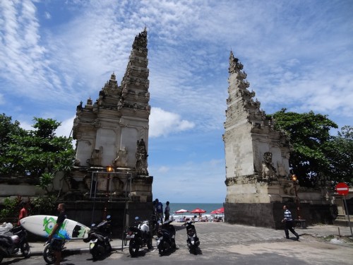 Entrance to Kuta beach
