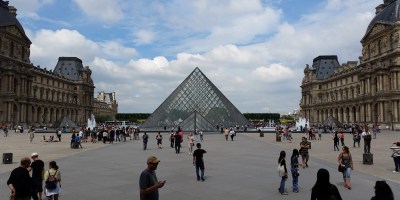 The Louvre courtyard