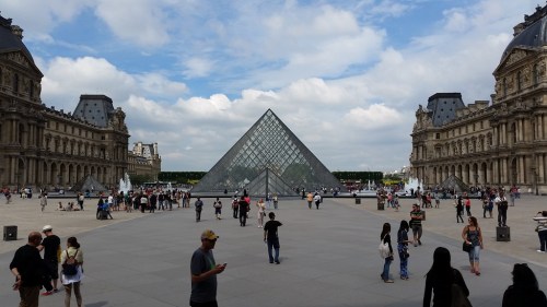 The Louvre courtyard