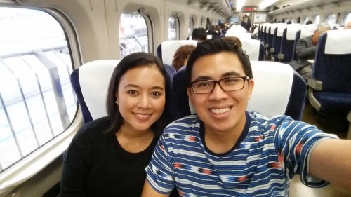 On the Shinkansen