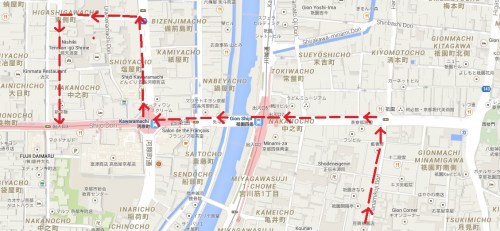 Gion walking path