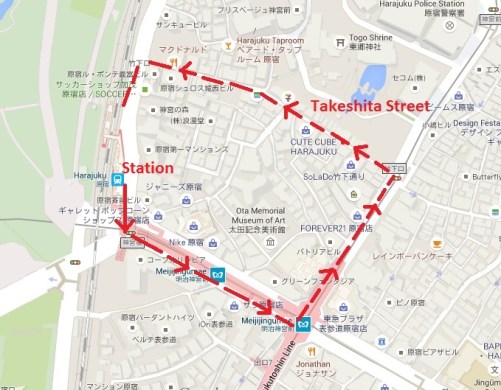 Harajuku walking path