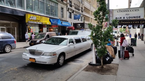 Our limousine to the airport