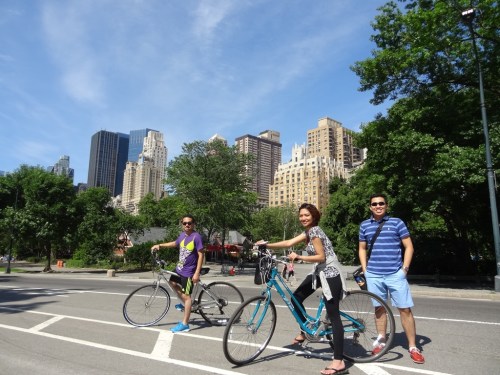 Cycling in Central Park