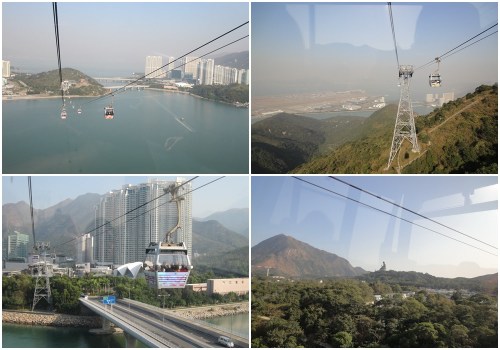Ngong Ping cable car view