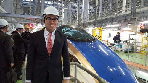 E7 series Shinkansen at Hakusan depot