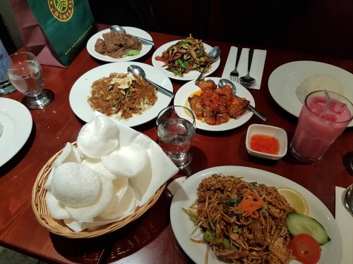 Food at Melur Restaurant