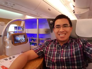 Business class on Emirates