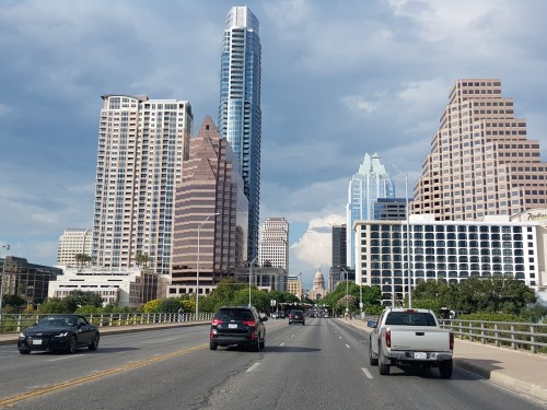View of Austin City from Congress Avenue