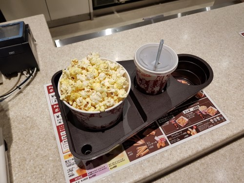 Food tray at TOHO Cinema