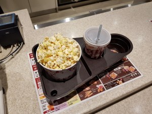 Food tray at TOHO Cinema