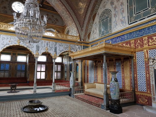 One of the halls in the Harem of Topkapi Palace