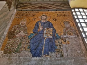 11th century mosaic panel