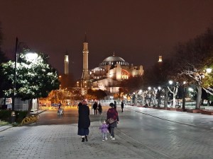 Evening stroll at Sultan Ahmet Square