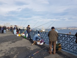 Fishing on Galata Bridge