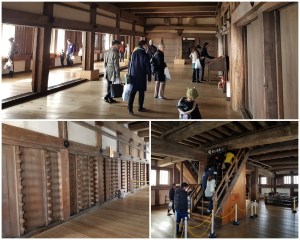 Inside the Himeji Castle keep