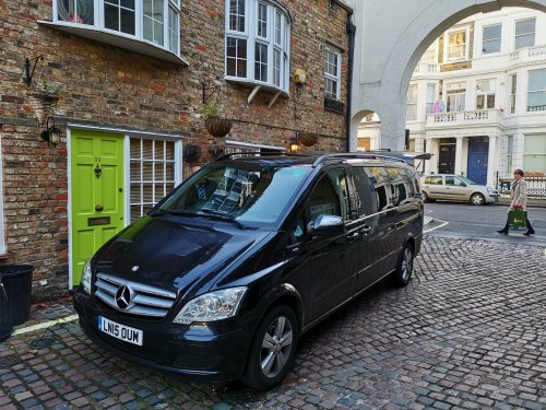 Our hired car to Oxford